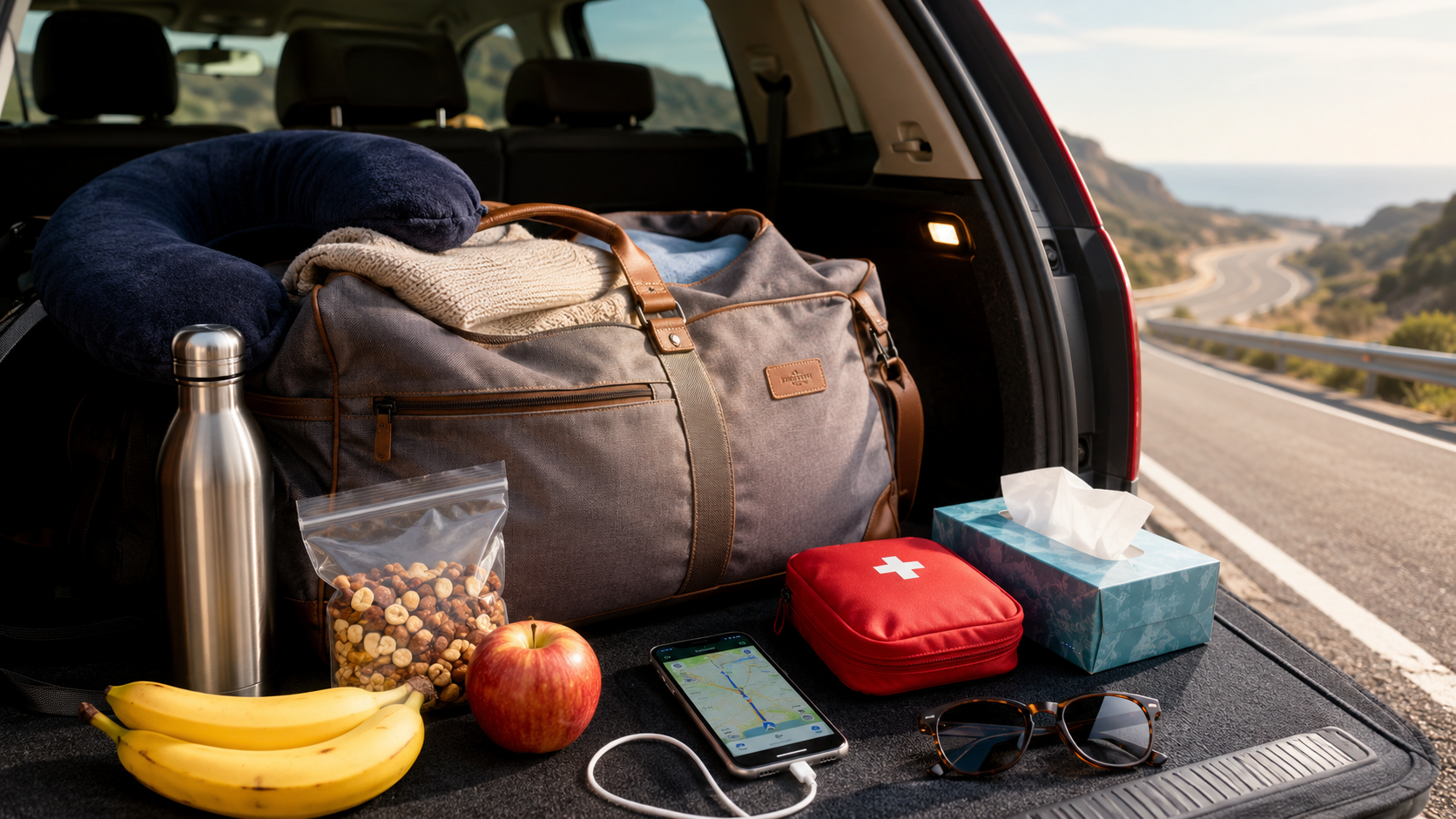 O que levar numa viagem longa de carro: lista completa para não esquecer nada