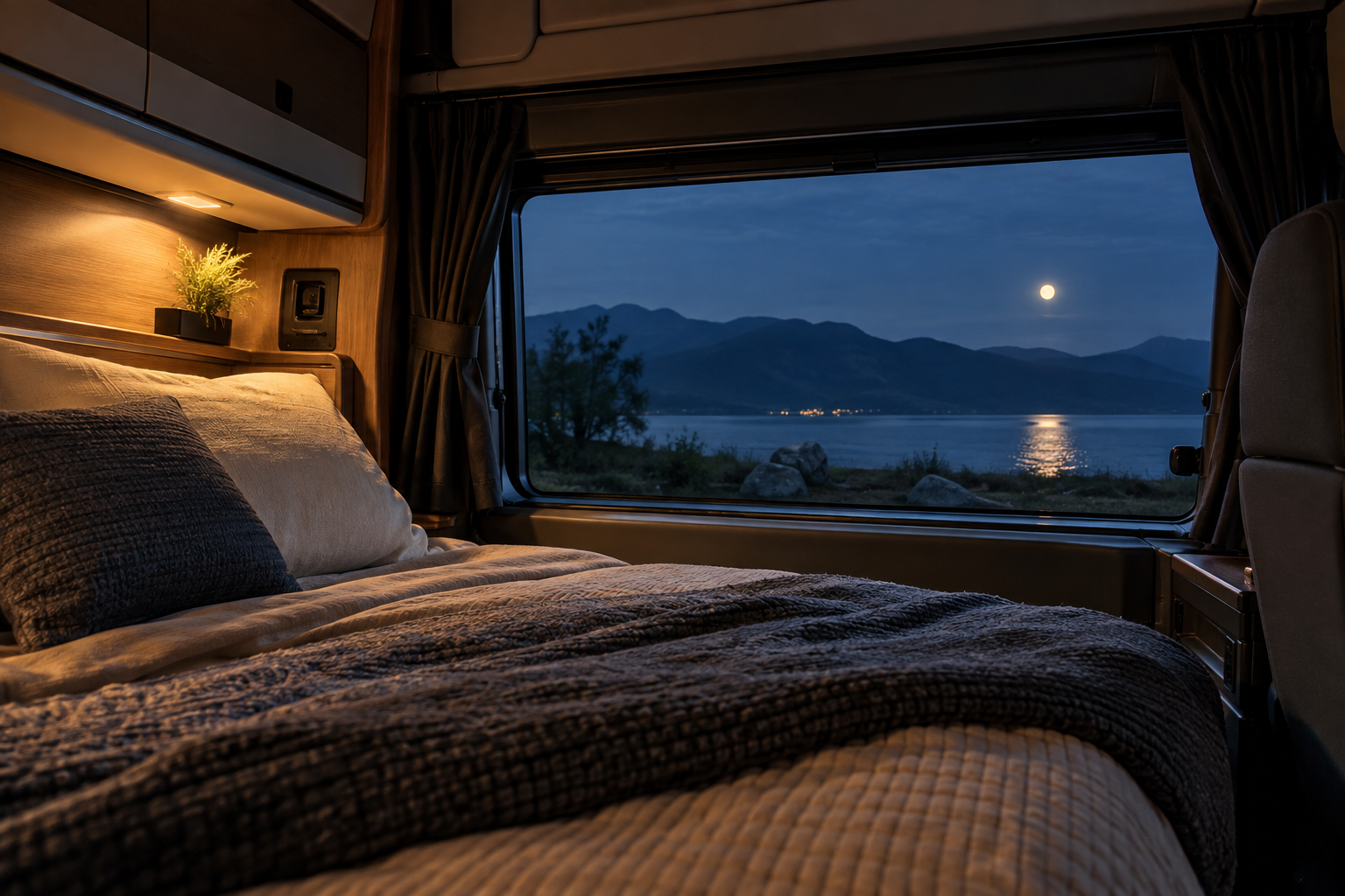 Como dormir melhor num camião, van ou autocaravana